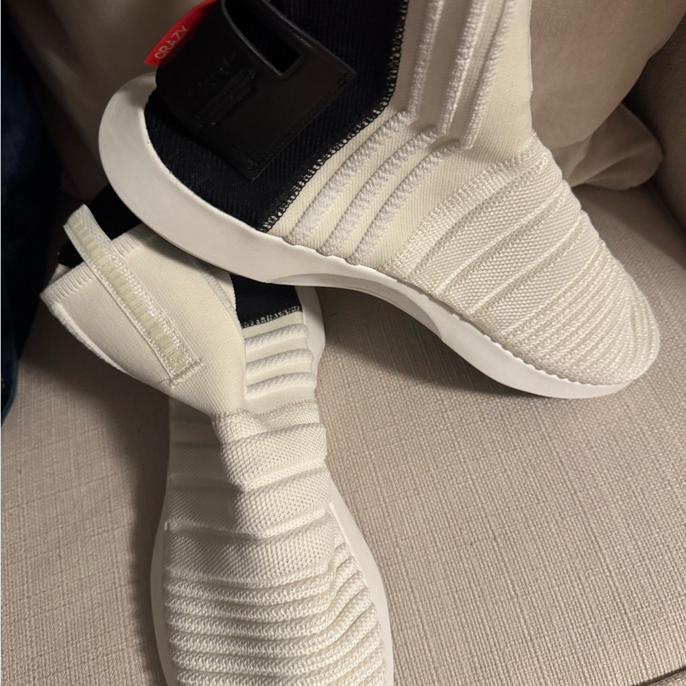 Adidas Crazy 1 Adv Sock Pk 'White Black Red Men’s 13